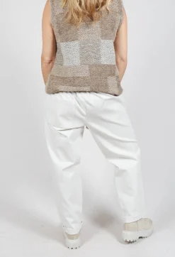 Sarah Pacini Trousers^Tailored Trousers in Off White