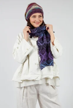 Butapana Scarves^Tama Wool Scarf in Iris