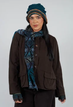 Butapana Scarves^Tama Wool Scarf in Turquoise