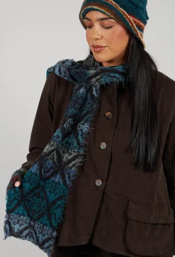 Butapana Scarves^Tama Wool Scarf in Turquoise