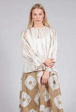 Bianco Levrin Shirts & Blouses^Tana Shirt in Beige and Cream