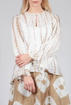 Bianco Levrin Shirts & Blouses^Tana Shirt in Beige and Cream