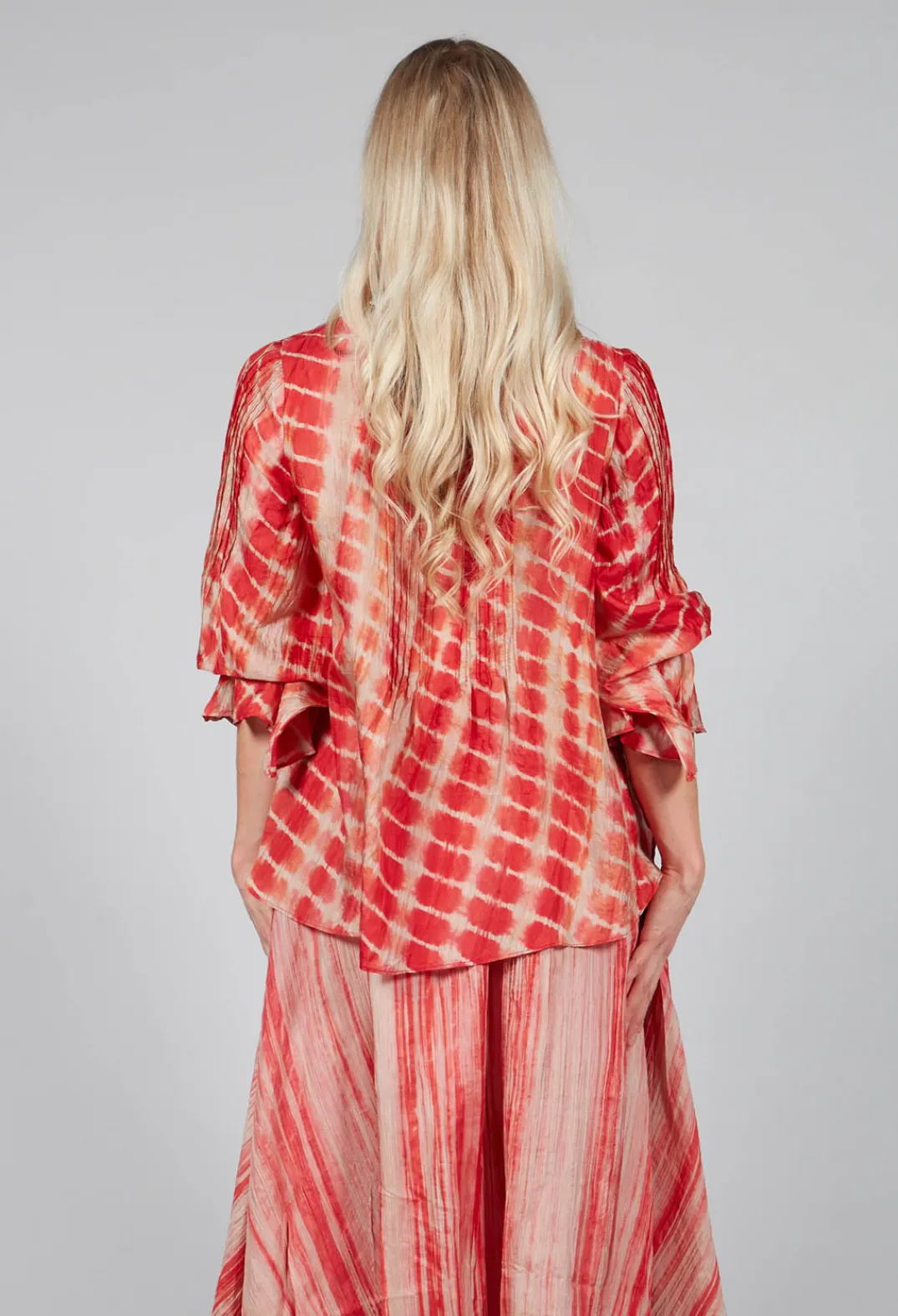 Bianco Levrin Shirts & Blouses^Tana Shirt in Coral and Cream