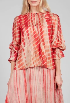 Bianco Levrin Shirts & Blouses^Tana Shirt in Coral and Cream