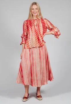 Bianco Levrin Shirts & Blouses^Tana Shirt in Coral and Cream