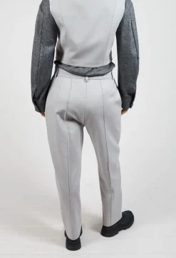 Mei Meij Trousers^Tapered Jersey Trousers in Perla