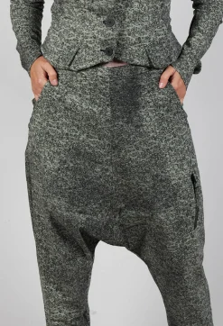 Rundholz Black Label Trousers^Tapered Leg Drop Crotch Trousers in Defender Print