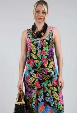 Rene Derhy Dresses^Tayana Dress in Black Floral Print
