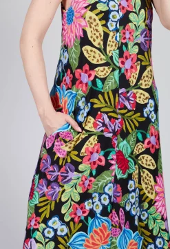 Rene Derhy Dresses^Tayana Dress in Black Floral Print