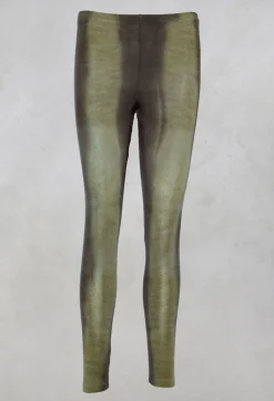 Privatsachen Leggings^Taylora Tie Dye Leggings in Avocado Green