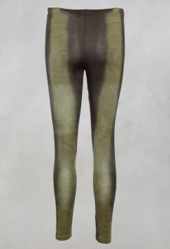Privatsachen Leggings^Taylora Tie Dye Leggings in Avocado Green