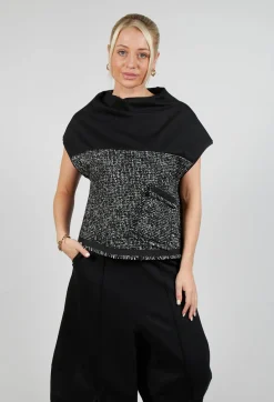 Xenia Design Tops^Tema Top in Black with White