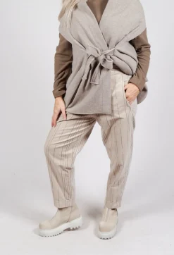 Mama B Trousers^Terra PR Trousers in Tpins Gesso