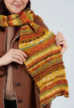 Butapana Scarves^Textile Wool Scarf in Apricot