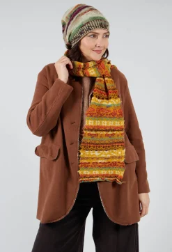 Butapana Scarves^Textile Wool Scarf in Apricot