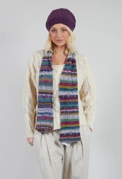 Butapana Scarves^Textile Wool Scarf in Iris