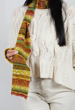 Butapana Scarves^Textile Wool Scarf in Olive