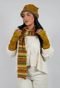 Butapana Scarves^Textile Wool Scarf in Olive
