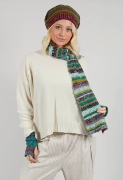 Butapana Scarves^Textile Wool Scarf in Turquoise