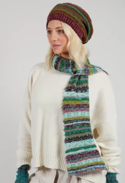 Butapana Scarves^Textile Wool Scarf in Turquoise
