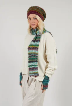 Butapana Scarves^Textile Wool Scarf in Turquoise