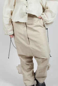 Rundholz Dip Trousers^Textured Baggy Trousers in Eraser Mel