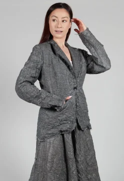Marc Point Jackets^Textured Blazer in Grey
