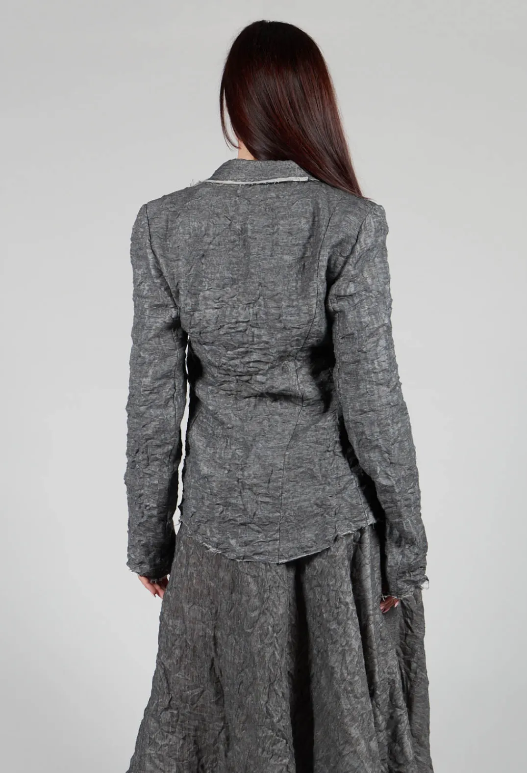 Marc Point Jackets^Textured Blazer in Grey