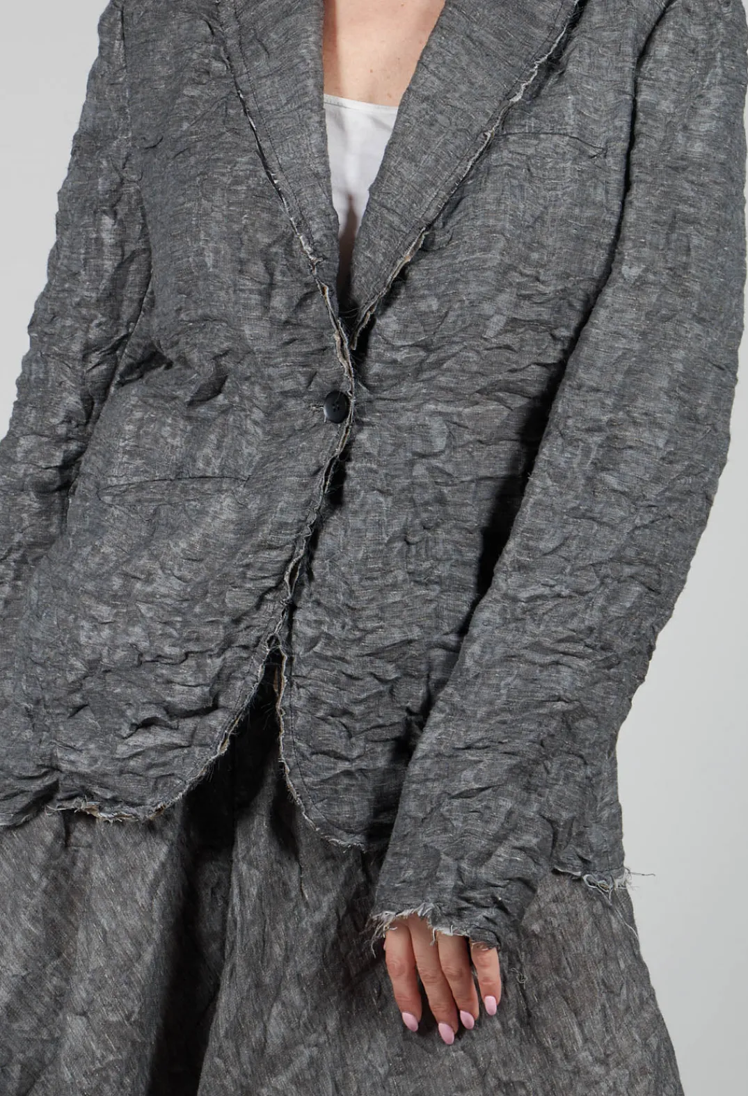 Marc Point Jackets^Textured Blazer in Grey