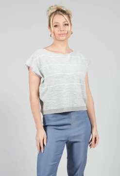 Sarah Pacini Jumpers^Textured Boxy Jumper in Mastic