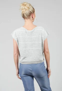 Sarah Pacini Jumpers^Textured Boxy Jumper in Mastic