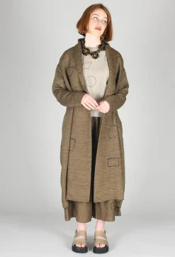 Tadashi Coats^Textured Geometric Coat in Ciocca