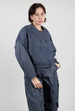 Stefano Mortari Jackets^Textured Jacket in Blue
