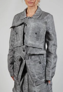 Rundholz Dip Jackets^Textured Jacket in C.Coal 70% Cloud