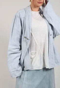 Umit Unal Jackets^Textured Jacket in Original Cool Blue
