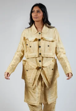 Rundholz Dip Jackets^Textured Jacket in Wax Cloud