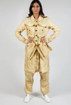 Rundholz Dip Jackets^Textured Jacket in Wax Cloud