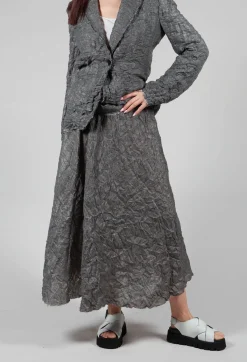 Marc Point Skirts^Textured Midi Skirt in Grey