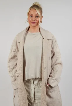 Rundholz Dip Coats^Textured Overcoat in Eraser Mel