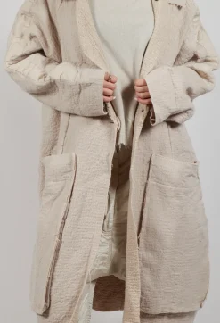 Rundholz Dip Coats^Textured Overcoat in Eraser Mel
