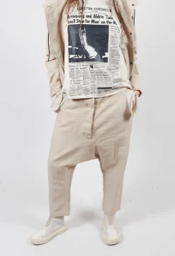 Rundholz Dip Trousers^Textured Straight Leg Trousers in Eraser Mel