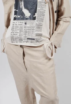 Rundholz Dip Trousers^Textured Straight Leg Trousers in Eraser Mel