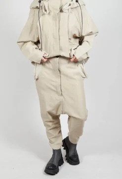 Rundholz Dip Trousers^Textured Straight Leg Trousers in Eraser Mel