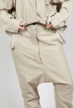 Rundholz Dip Trousers^Textured Straight Leg Trousers in Eraser Mel