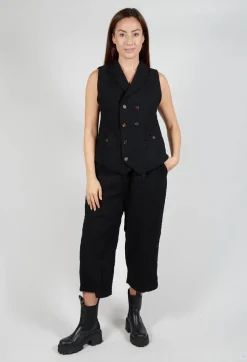 Aleksandr Manamis Trousers^Textured Trousers in Black