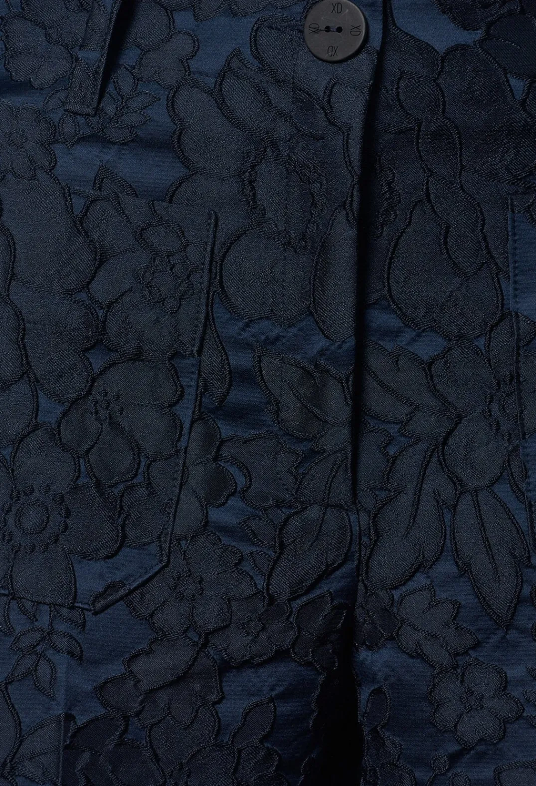 Xenia Design Co-ords & Suits^Textured Trousers in Dark Blue