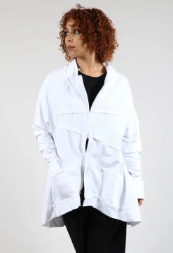 Bread and Butter Jackets^Textured Zipper Jacket in White