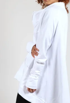 Bread and Butter Jackets^Textured Zipper Jacket in White