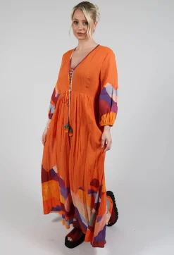 Rene Derhy Dresses^Theatral Dress in Orange