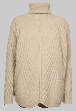 Marc Point Jumpers^Thick Knit Jumper in Beige